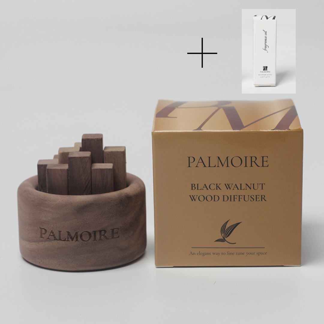 Wood Diffuser - Black Walnut Wood - PALMOIRE