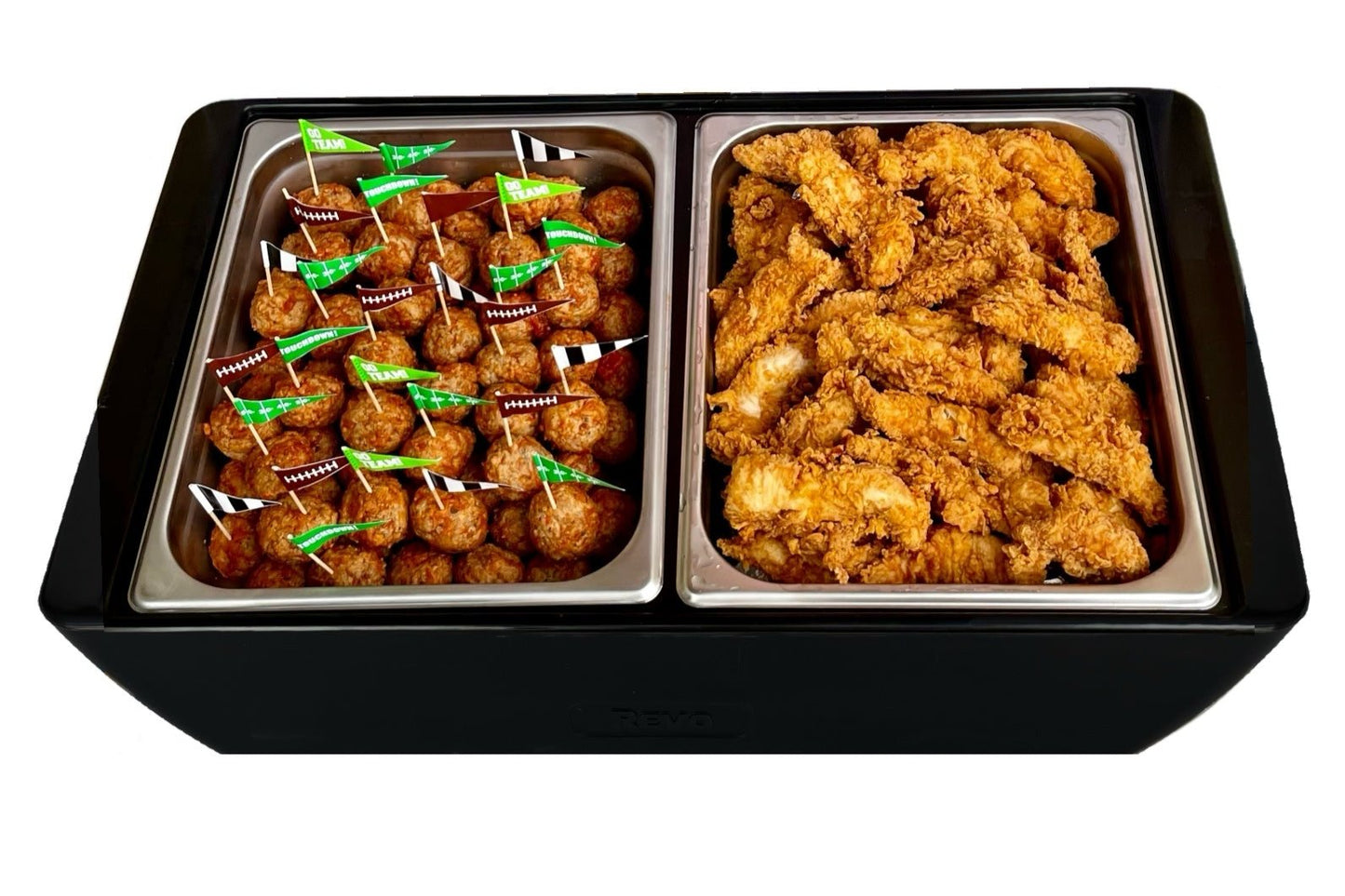 Dubler HEAT Flameless Chafer™ | Deep Black by REVO COOLERS, LLC