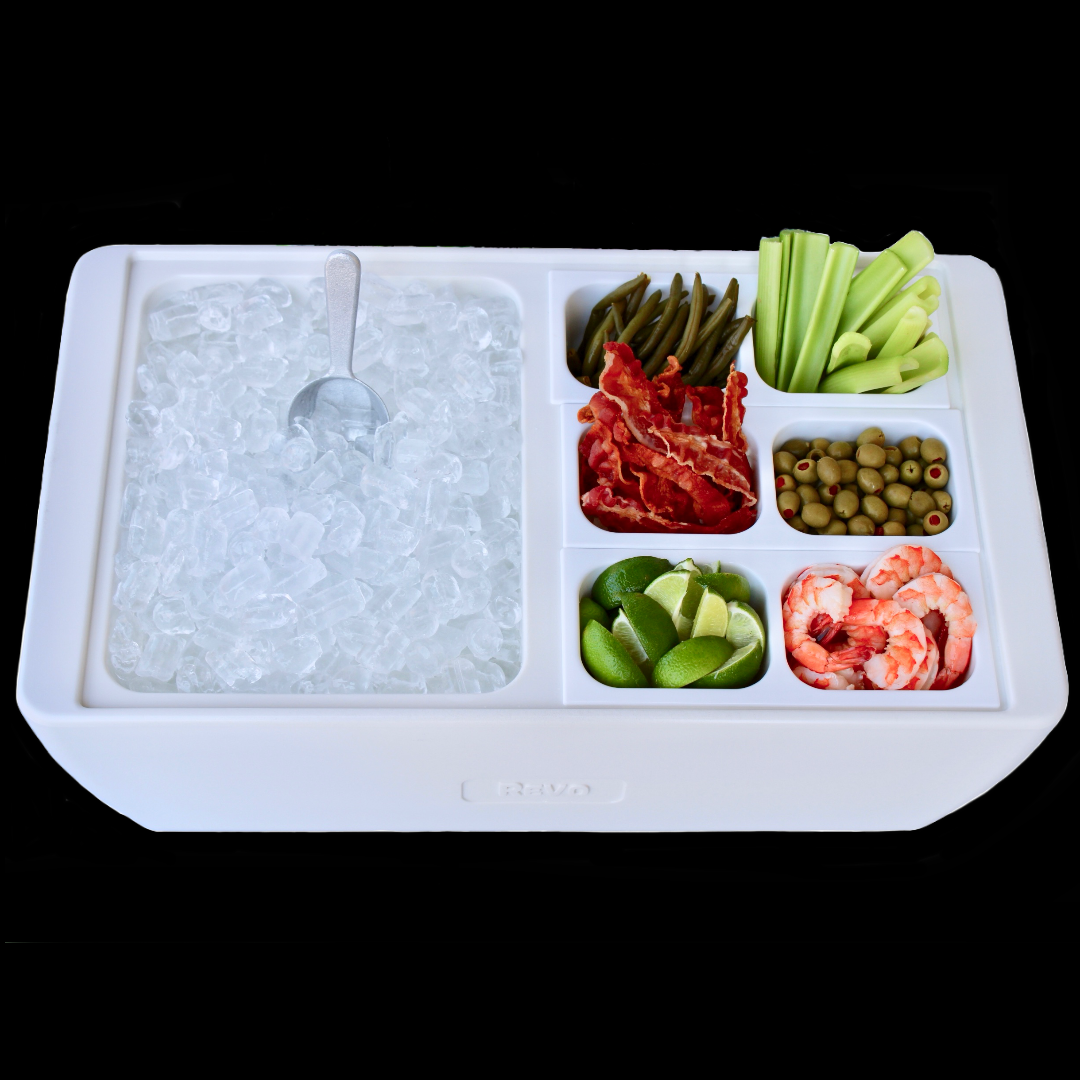 REVO insulated beverage tub for ice bucket, beer bucket, wine bucket and champagne bucket. It also fits half size food trays, hot or cold.