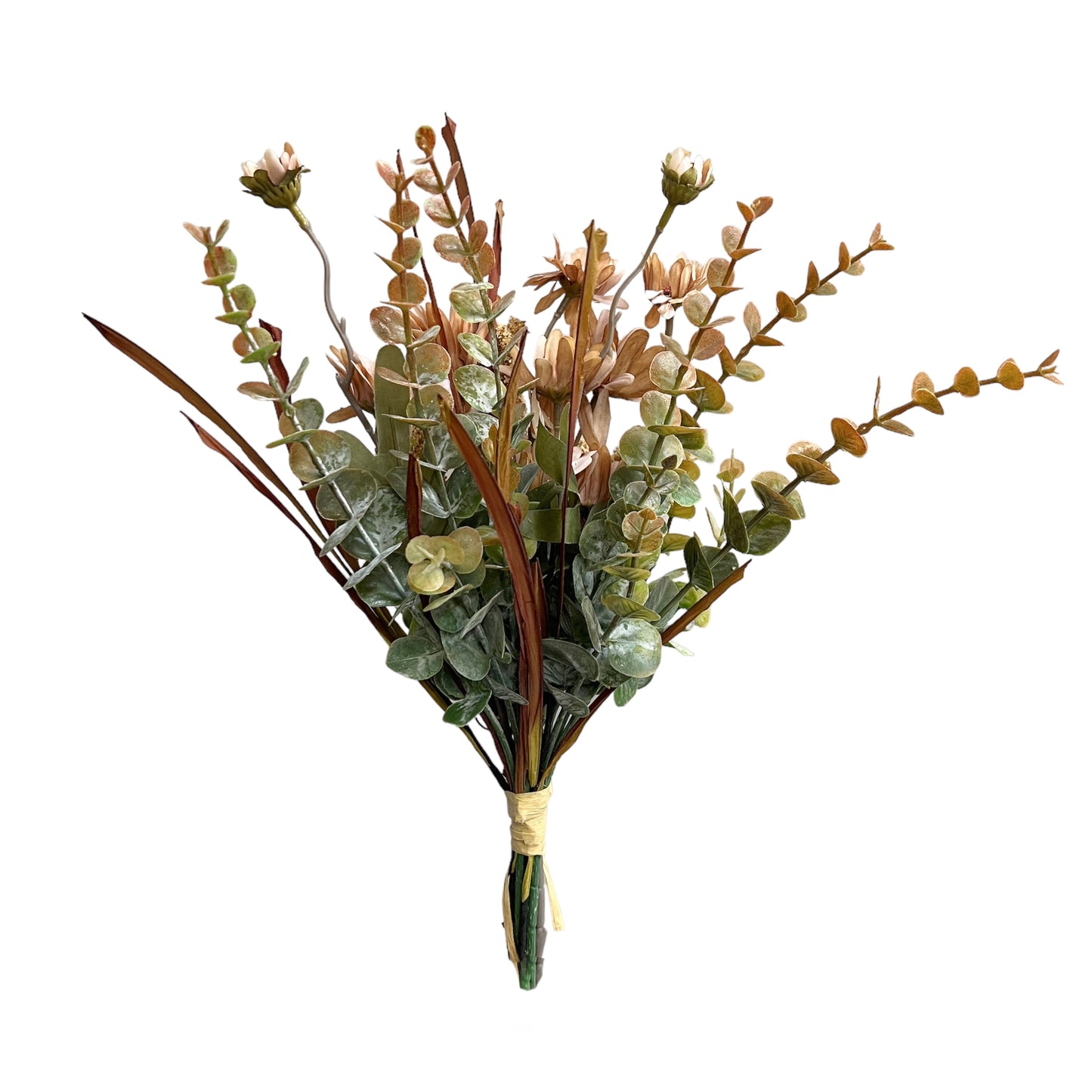 Artificial Daisy and Eucalyptus Flower Bouquet for Home Decor - Perfect Floral Arrangement by Sun Decorer