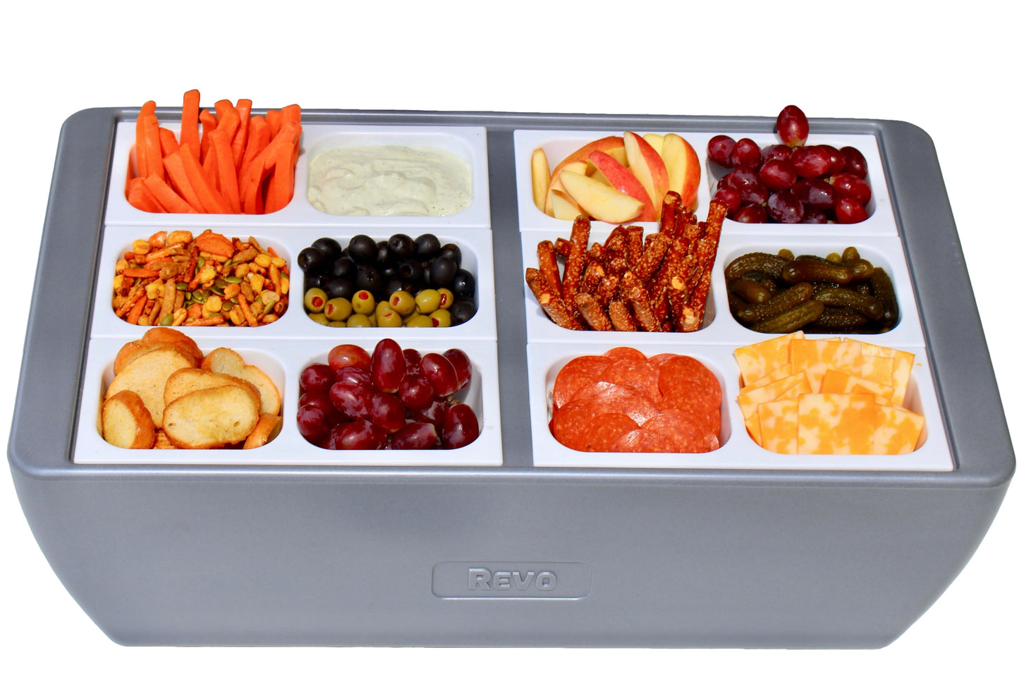 Dubler Party Cooler™ | Metallic Gray by REVO COOLERS, LLC