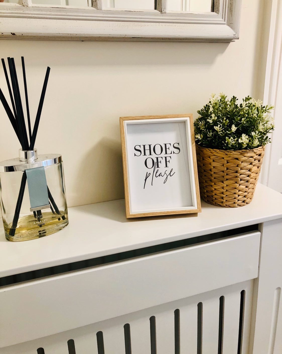 Shoes Off Please Simple Home Wall Decor Print by WinsterCreations™ Official Store