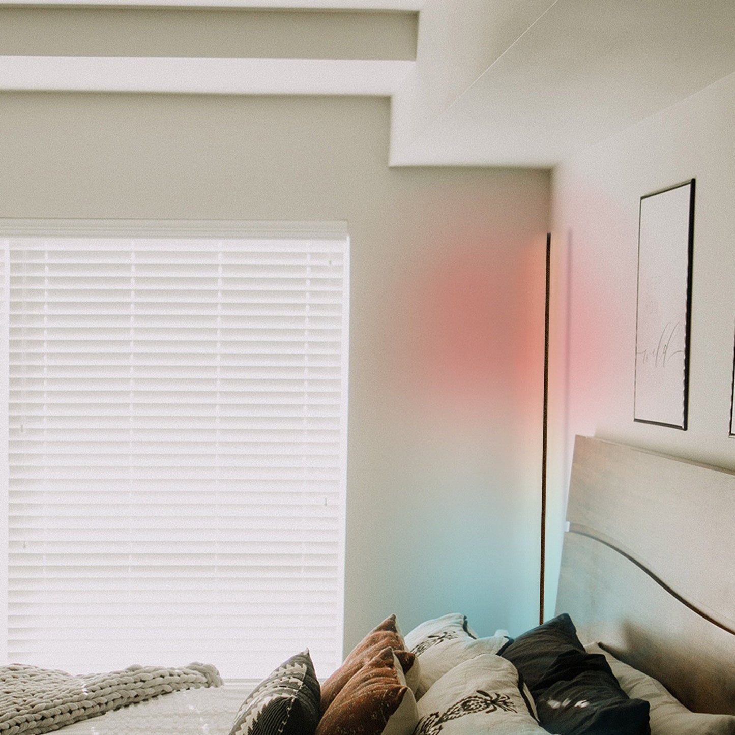 RGBCW Corner Floor Lamp by EP Light