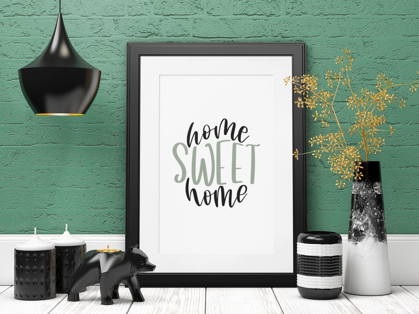 Home Sweet Home Simple Home Wall Decor Print by WinsterCreations™ Official Store