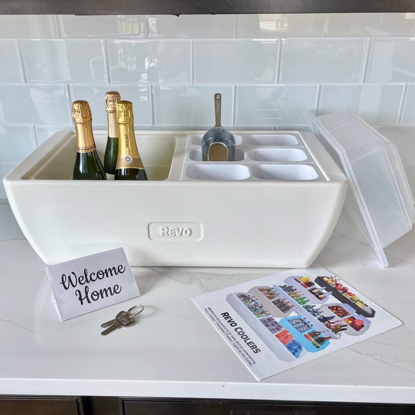 REVO insulated beverage tub for ice bucket, beer bucket, wine bucket and champagne bucket. It also fits half size food trays, hot or cold.