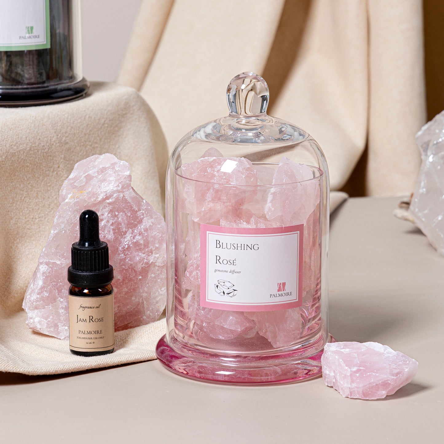 Blushing Rosé Gemstone Diffuser - PALMOIRE