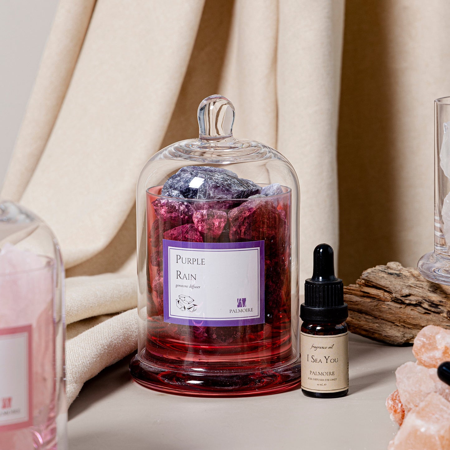 Purple Rain Gemstone Diffuser - PALMOIRE