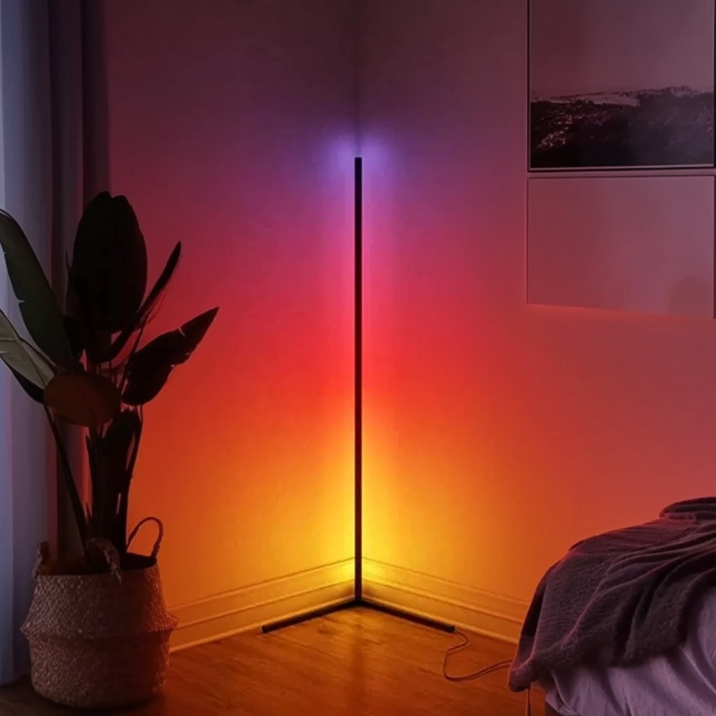 RGBCW Corner Floor Lamp by EP Light