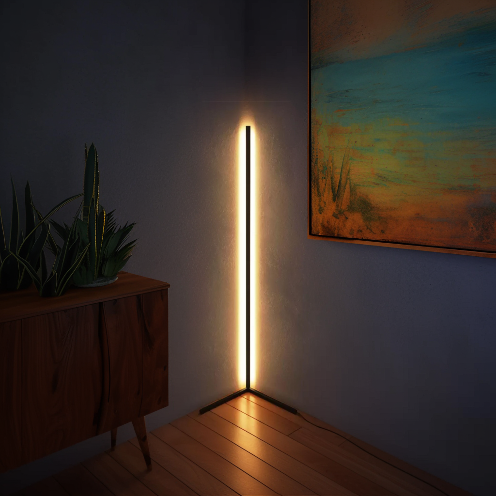 RGBCW Corner Floor Lamp by EP Light