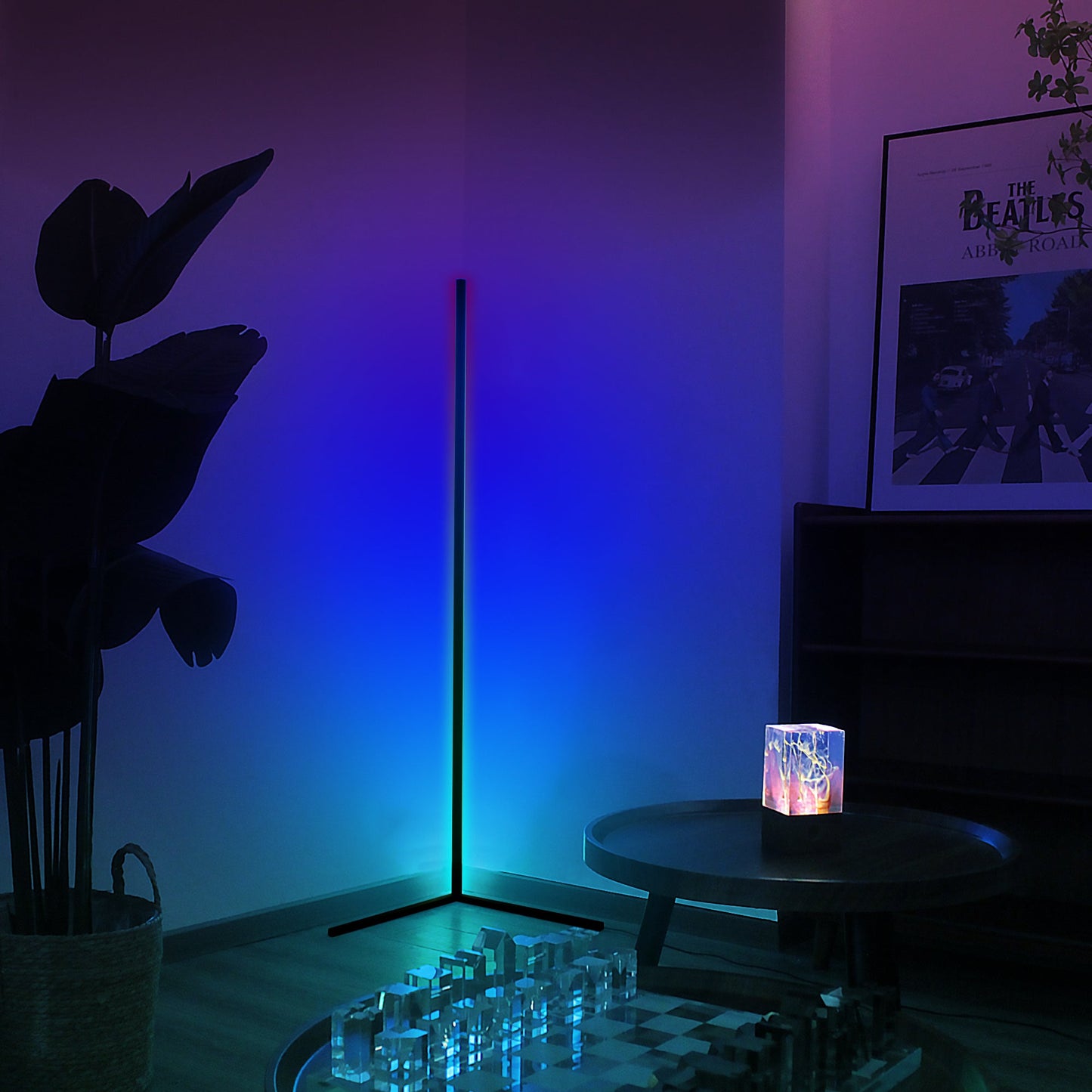 RGBCW Corner Floor Lamp by EP Light