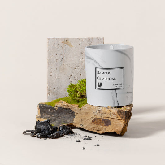 Bamboo Charcoal Soy Wax Candle - PALMOIRE