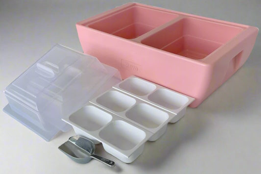 REVO insulated beverage tub for ice bucket, beer bucket, wine bucket and champagne bucket. It also fit half size food trays, hot or cold.