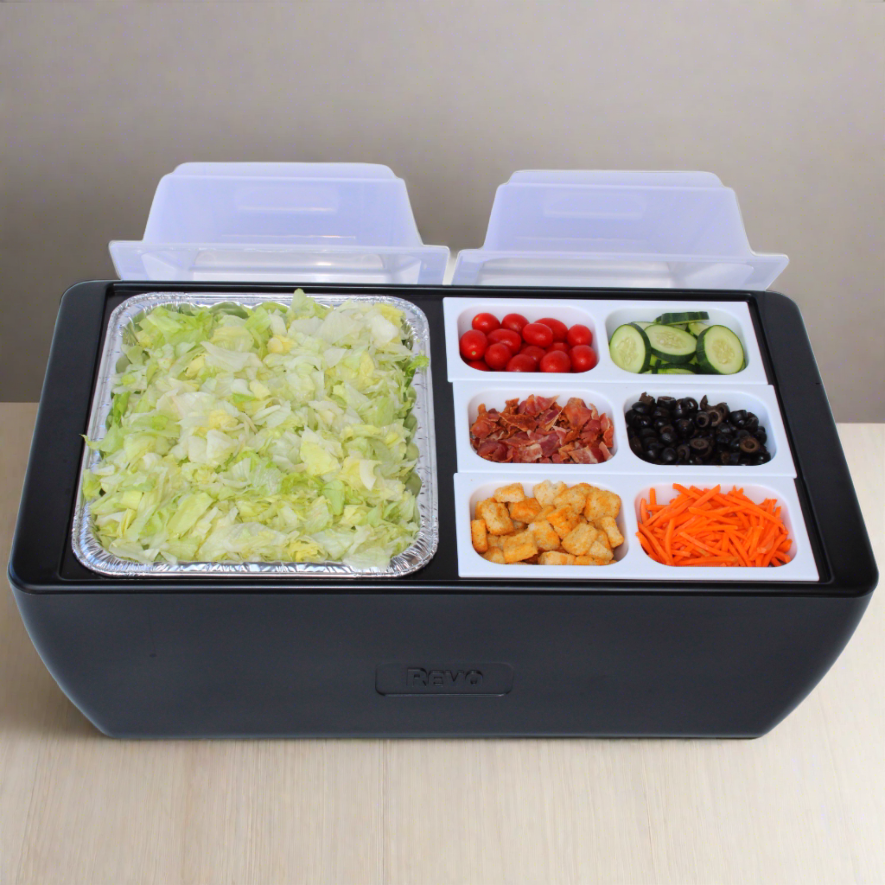 REVO insulated beverage tub for ice bucket, beer bucket, wine bucket and champagne bucket. It also fits half size food trays, hot or cold.