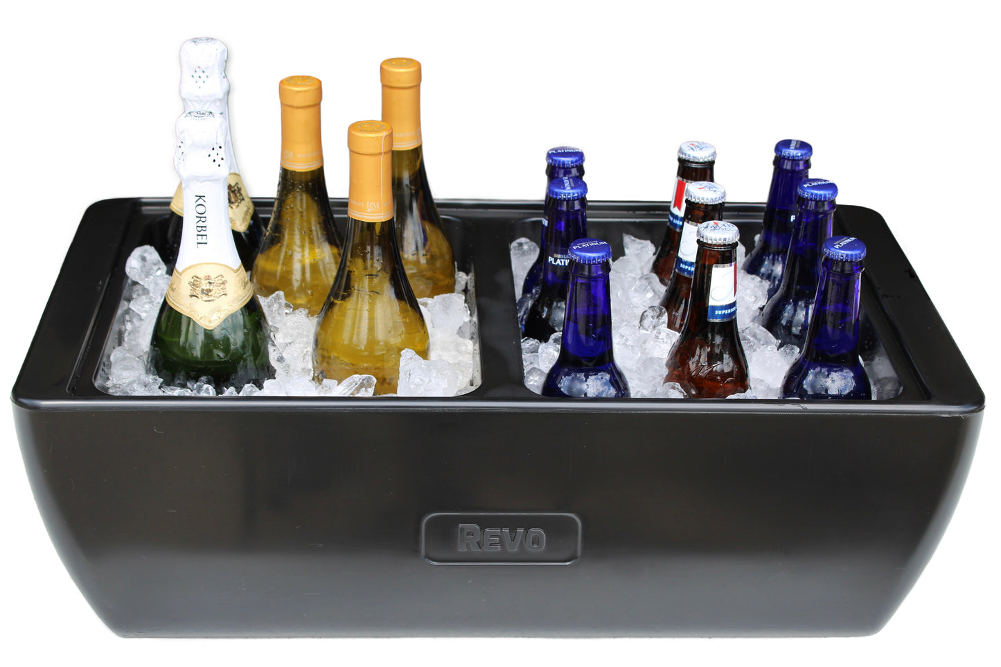 Dubler Party Cooler™ | Deep Black by REVO COOLERS, LLC