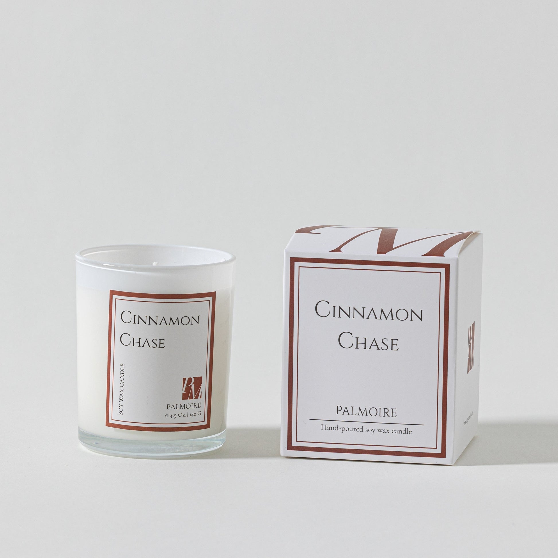Cinnamon Chase Soy Wax Candle - PALMOIRE