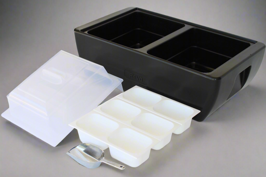 REVO insulated beverage tub for ice bucket, beer bucket, wine bucket and champagne bucket. It also fit half size food trays, hot or cold.