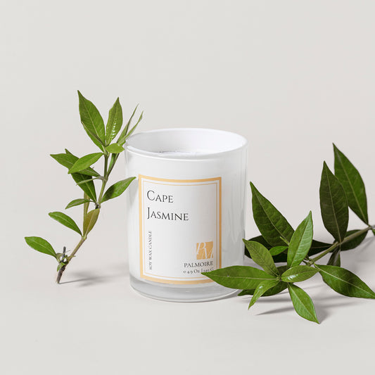 Cape Jasmine Soy Wax Candle - PALMOIRE