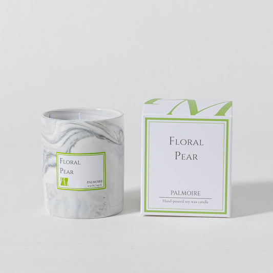 Floral Pear Soy Wax Candle - PALMOIRE