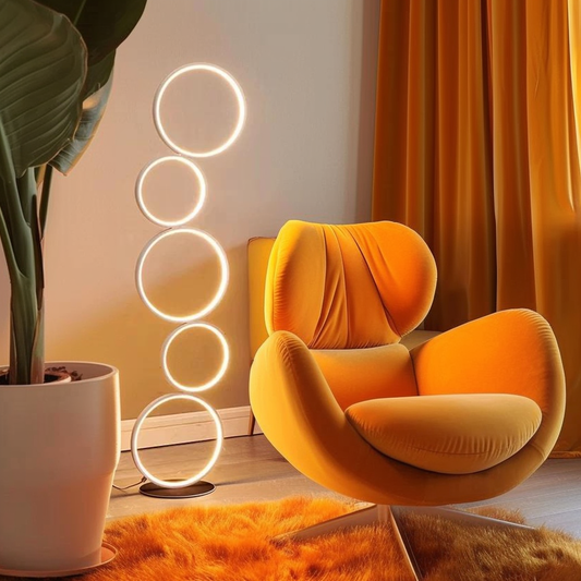 RGB Minimalist Circular Floor Lamp by EP Light