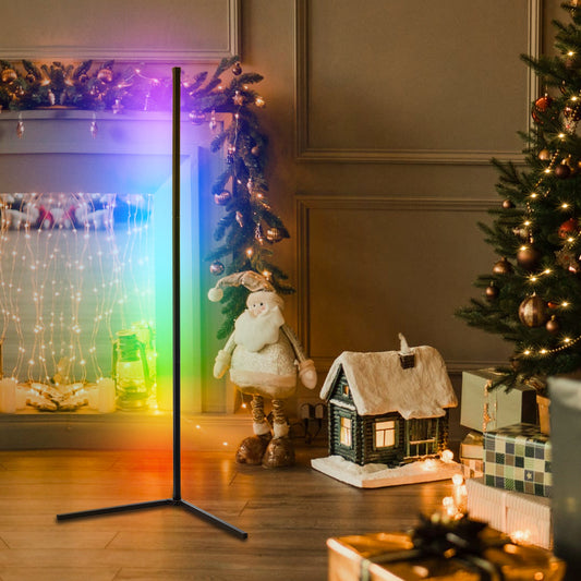 2-Pack RGBCW Corner Floor Lamps by EP Light