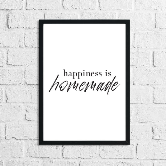 Happiness Is Homemade Simply Home Wall Decor Print by WinsterCreations™ Official Store