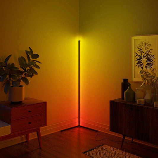 RGBCW Corner Floor Lamp by EP Light